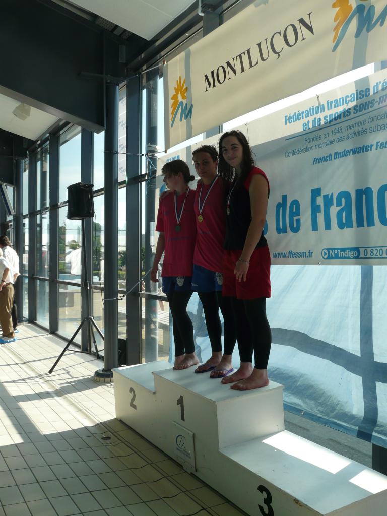 podium 800 SF dames, Tiphaine Morin 3ème